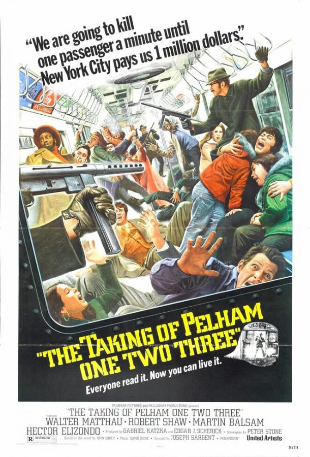Постер к Захват поезда Пелэм 1-2-3 (1974)