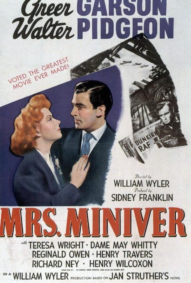 Постер к Миссис Минивер (1942)